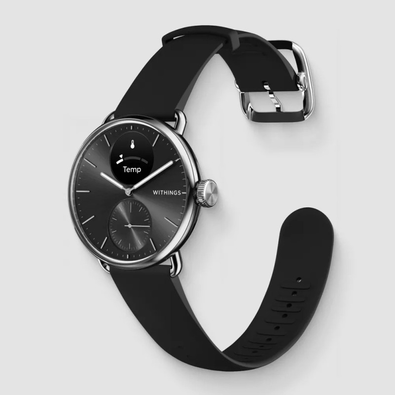 Withings ScanWatch 2 38mm schwarz EKG, Blutsauerstoffgehalt, Schlafüberwachung